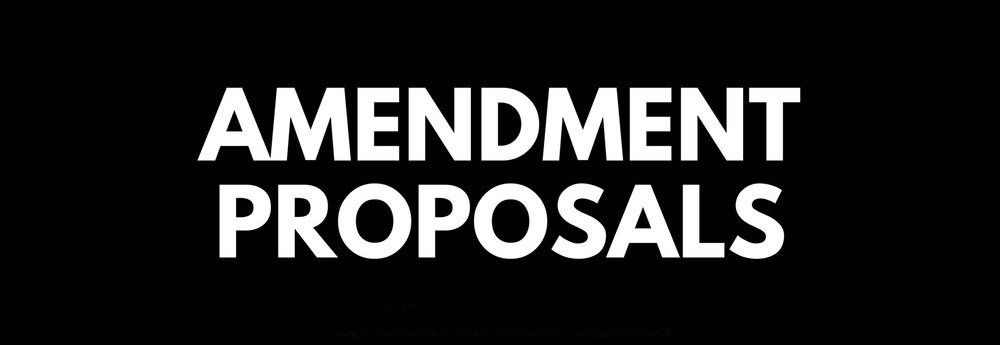 Six amendment proposals on govt policies and programmes