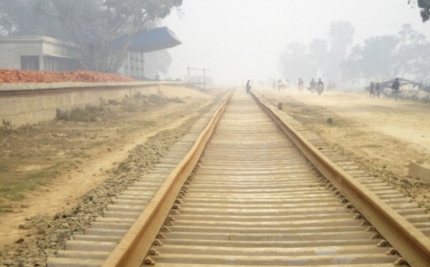 Railway expansion work halted due to compensation dispute