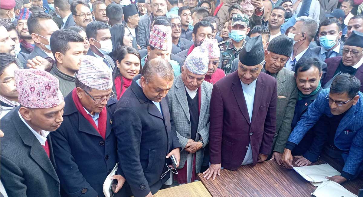 Deuba elected as the leader of NC Parliamentary Party; Gagan Thapa Defeated by 39 votes
