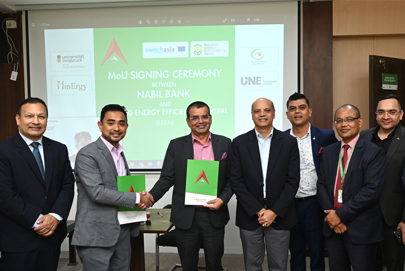 Nabil Bank Signs MoU with the European Union (EU) funded BEEN-Project