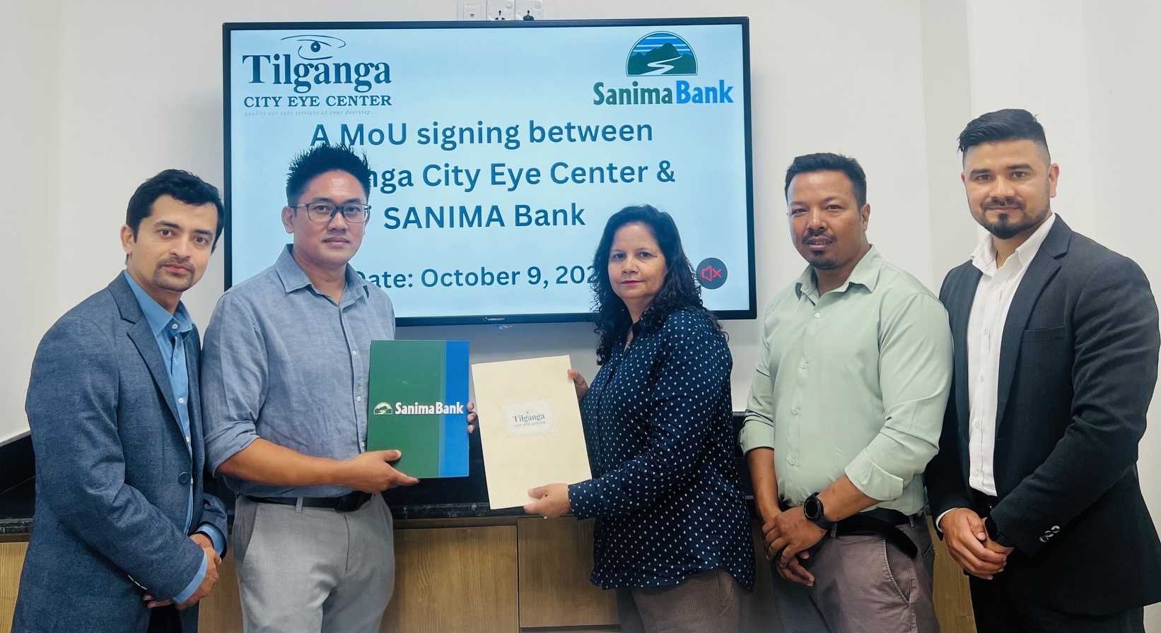 Sanima Bank tie up with Tilganga City Eye Center for Discount