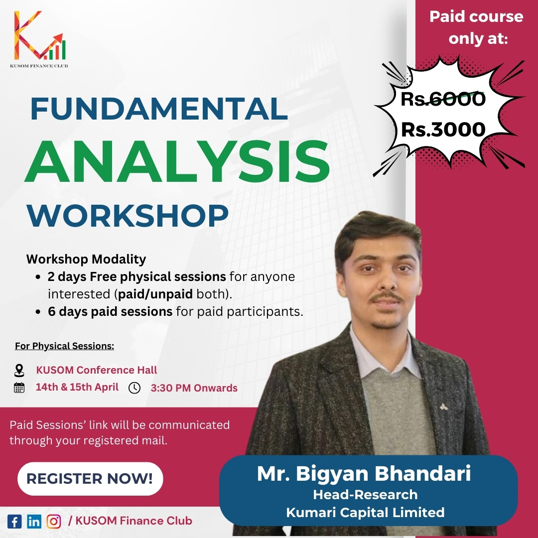 KUSOM Finance Club to Conduct Fundamental Analysis Workshop