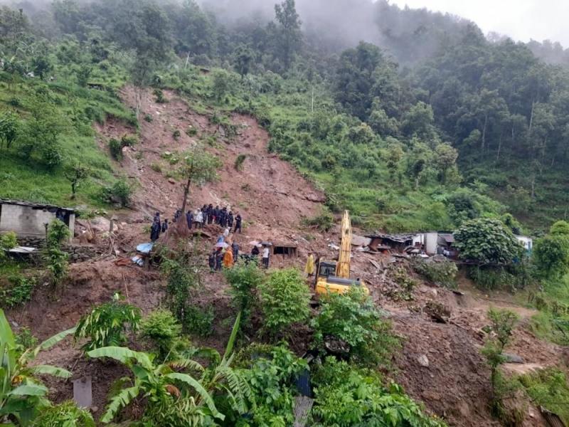 Three of single family buried in Ramechhap landslide