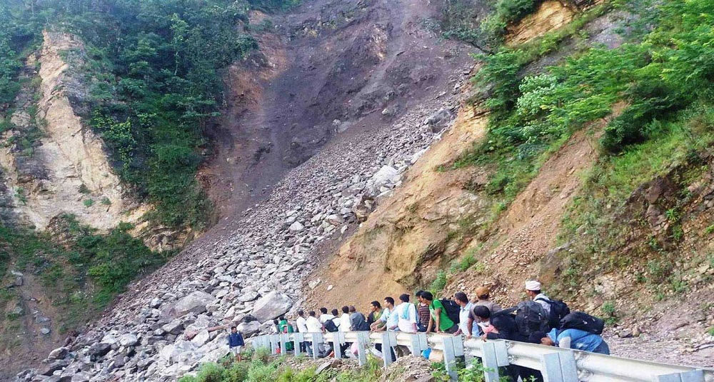 Karnali Highway obstructed