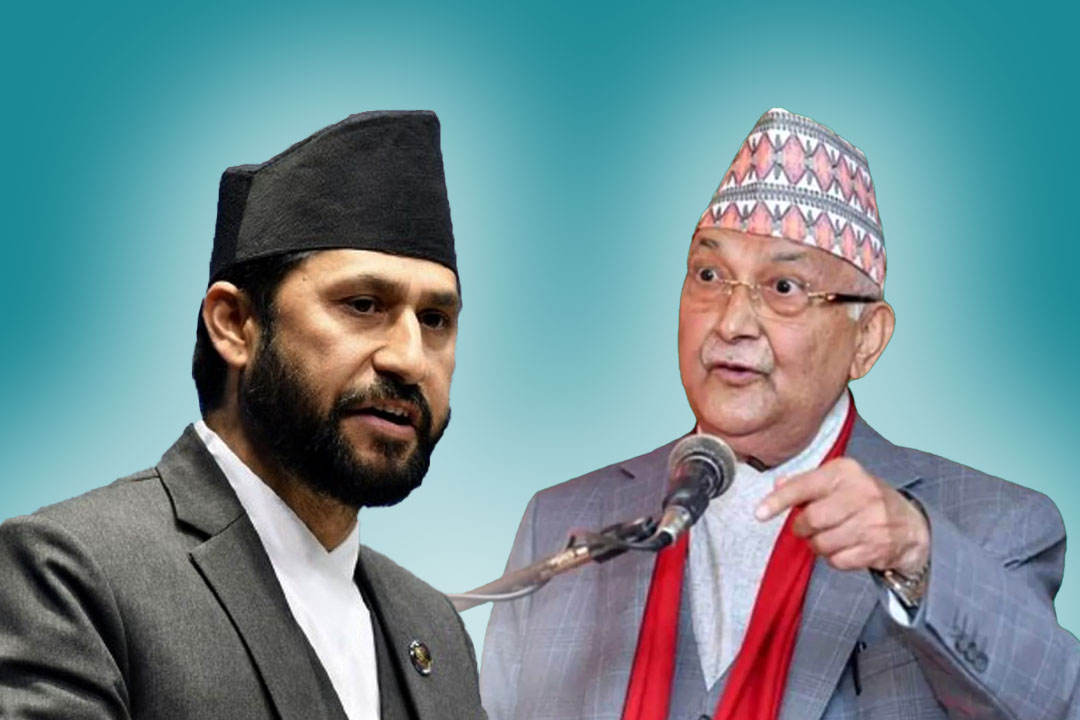 रास्वपाको विवादमा खेल्दै एमाले र माओवादी, प्रचण्डले रबि लामिछानेलाई बोक्दा ढकाललाई भने एमाले नेतृत्वको साथ