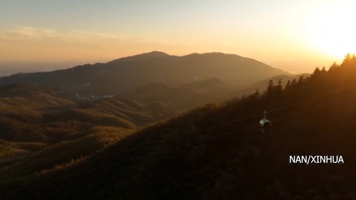 पूर्व चीनमा ५ हजार ५ सय ८० मिटर लामो केबलवे प्रयोगमा