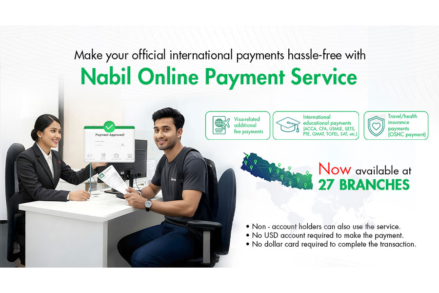 नबिल बैंकको अन्तर्राष्ट्रिय भुक्तानी सेवा २७ शाखामा विस्तार
