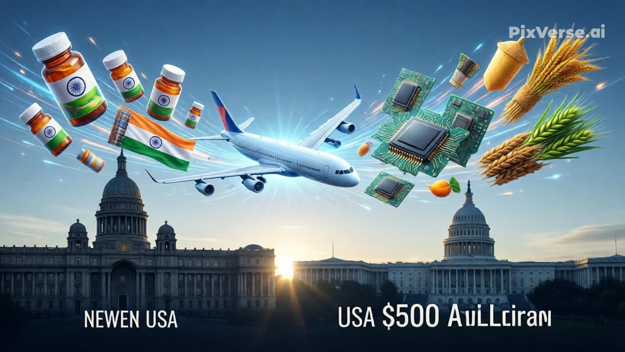 भारतीय कृषि उपजलाई अमेरिकी बजारमा 'जिरो ट्यारिफ', ५०० अर्ब डलरको कारोबार गर्ने लक्ष्य