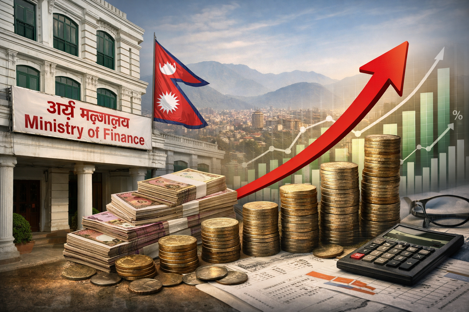 सार्वजनिक ऋणको भार बढ्दो, ६ महिनामै १ खर्ब ७९ अर्ब साँवा–ब्याज भुक्तानी