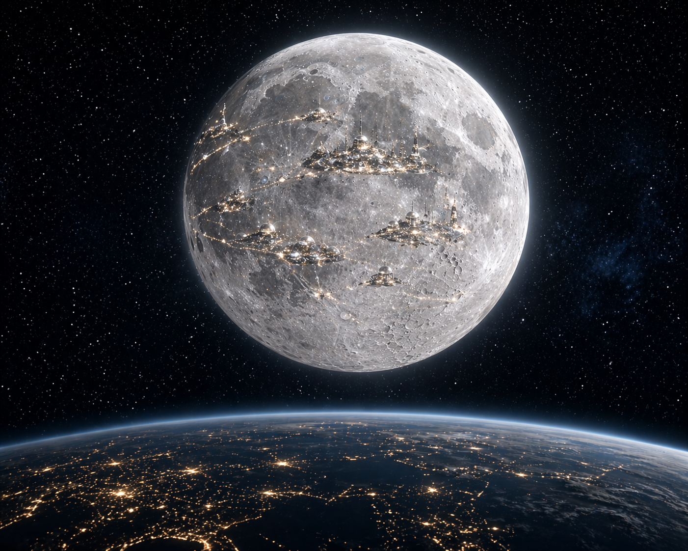 अबको १० वर्षमा चन्द्रमामा मानव बस्ती: पृथ्वीबाटै देखिनेछ बत्ती बलेको सहर