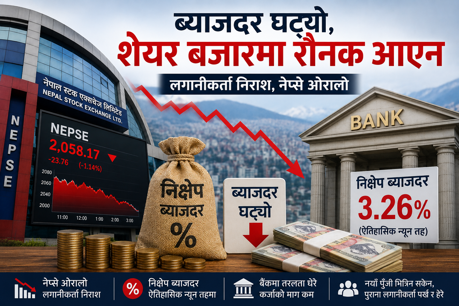 ब्याजदर र शेयर बजारको सम्बन्ध किन कमजोर बन्दैछ ?