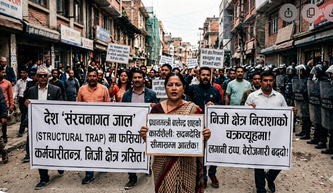 के नेपाल  ‘स्ट्रक्चरल ट्र्याप’ मा परेको हो ? सदनदेखि सिमासम्म, व्यवसायीदेखि कर्मचारीसम्म, उद्योगदेखि भान्सासम्म अन्योल