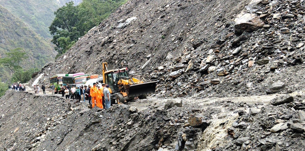 Different highways obstructed after landslides, flooding
