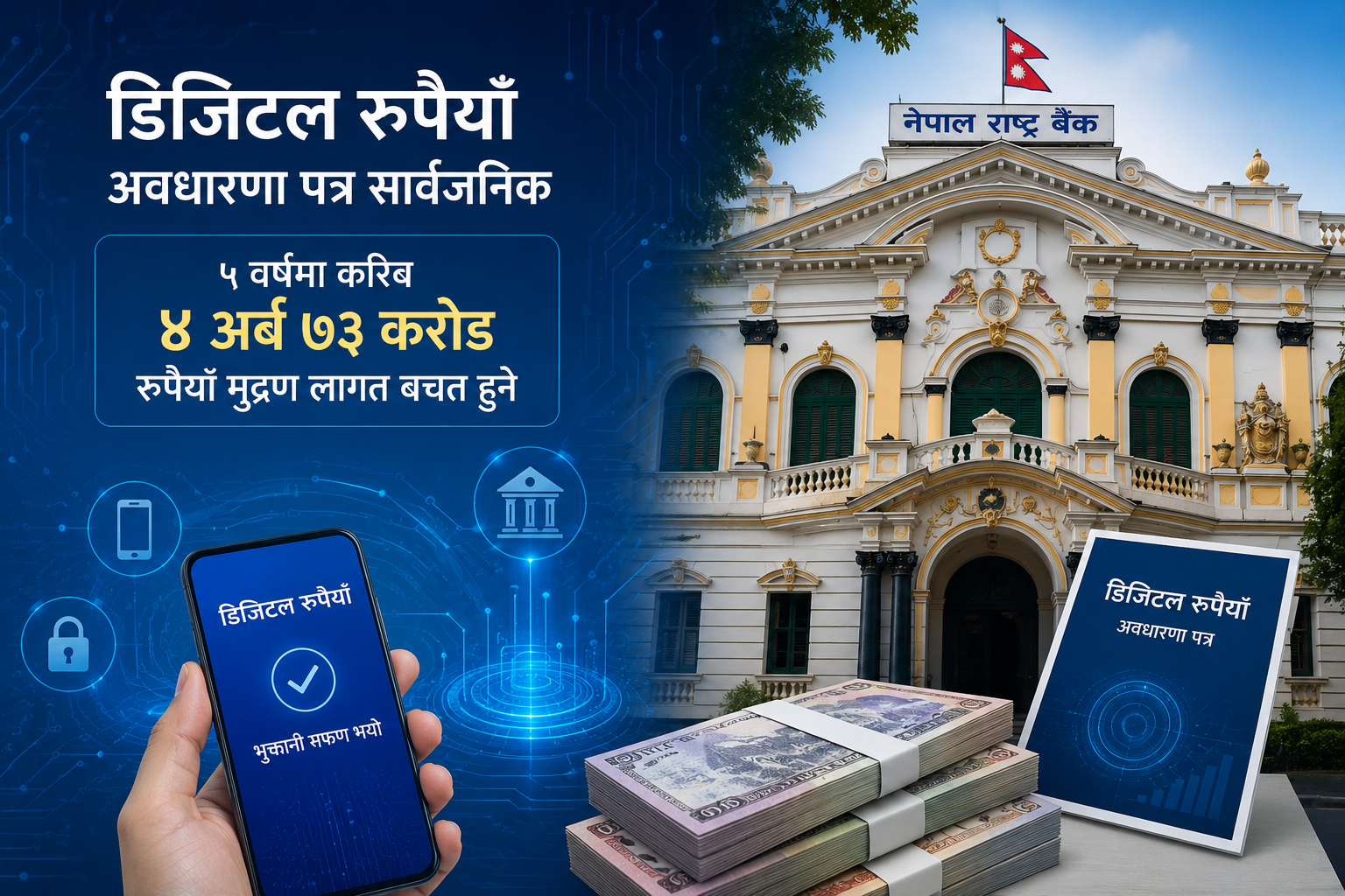 NRB Unveils Digital Rupee Concept Paper, Aims to Save NPR 4.73 Bn