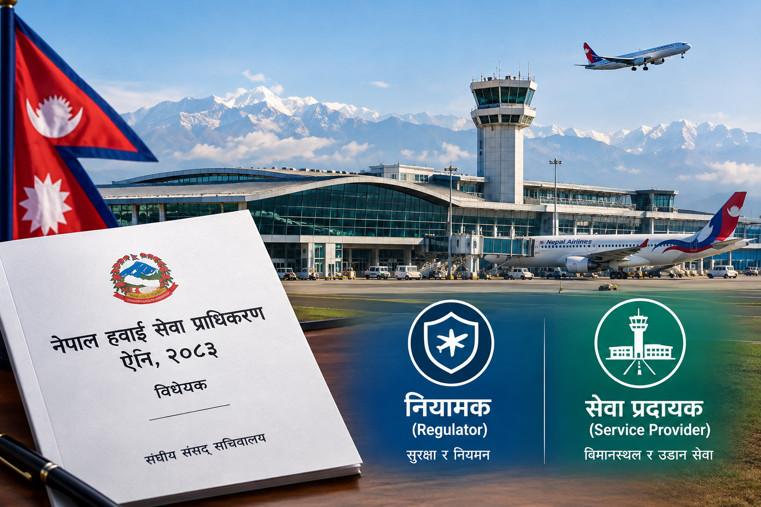 नियामक र सेवा प्रदायक अलग गर्न हवाई सेवा प्राधिकरण विधेयक संसदमा