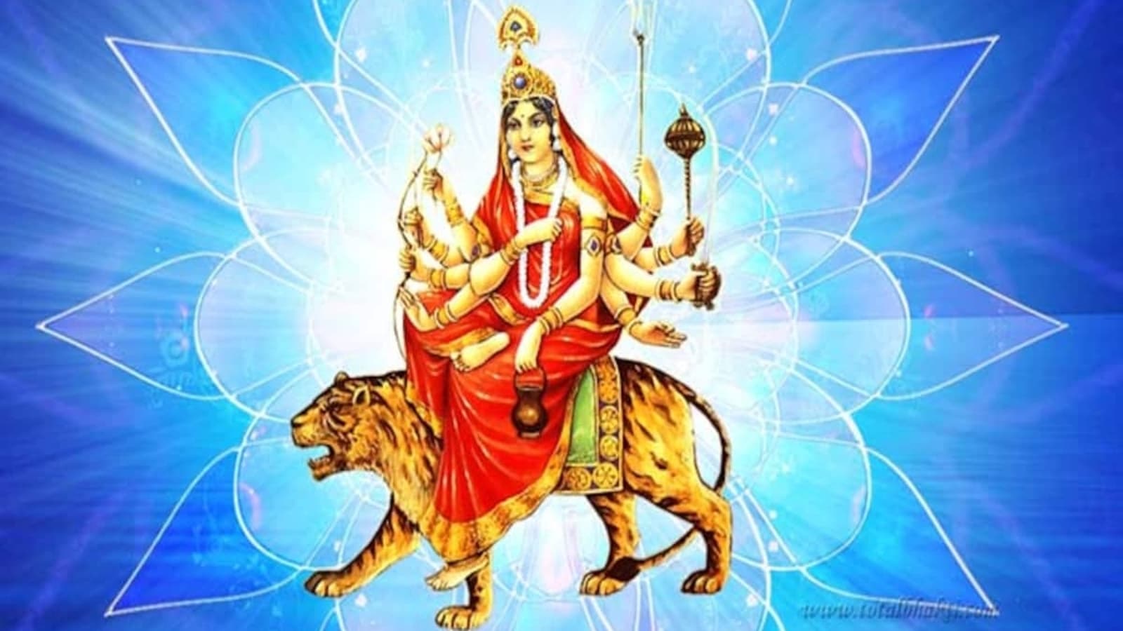 नवरात्रको तेस्रो दिन आज चन्द्रघण्टा देवीको पुजा गरिँदै